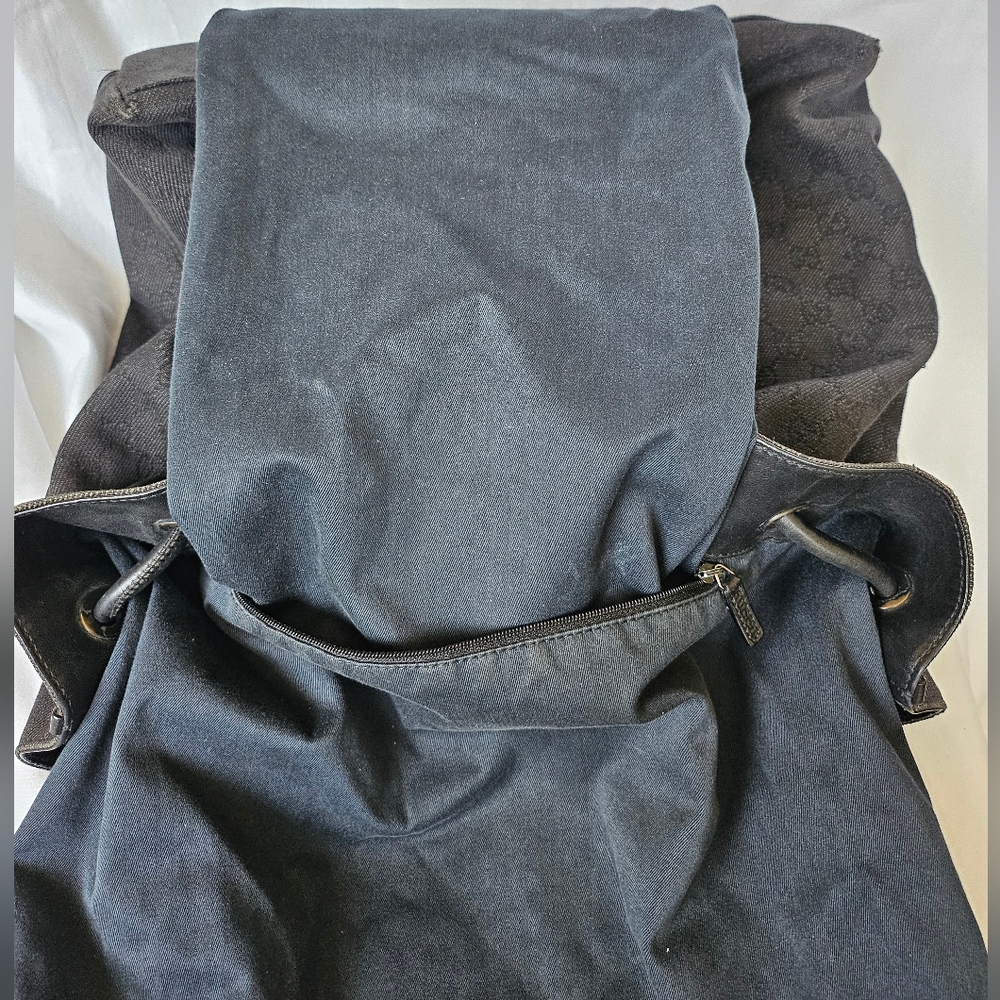 GUCCI tote black denim interlocking G Vintage - Picture 11 of 15